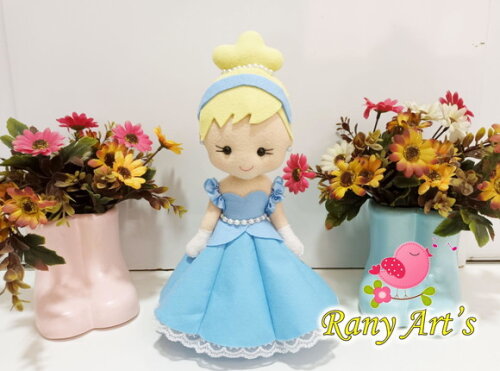 Kit Conto de Fadas com 7 Personagens de 25cm em Feltro