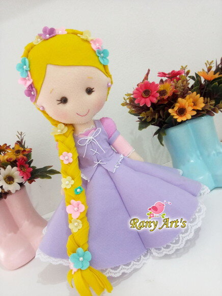 kit Rapunzel 3 peças