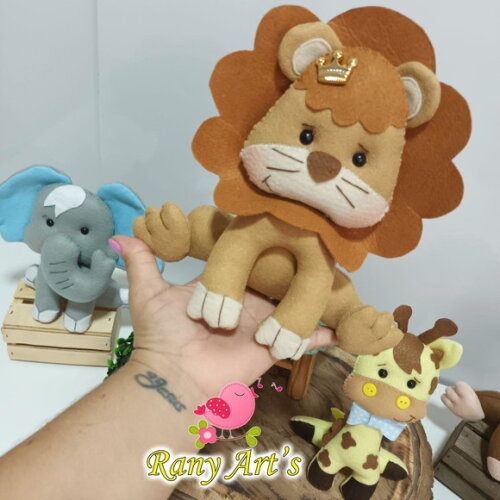Kit Safari para Nicho com 4 Bichinhos de 15cm