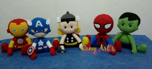 Kit Super-heróis - 5 Personagens de 20cm