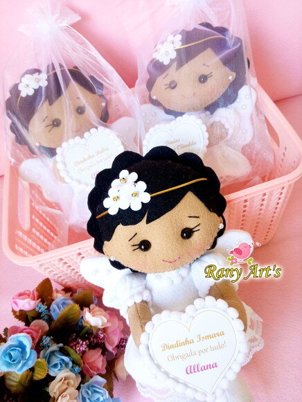 Lembrancinhas para Batizado. Anjinhas Personalizadas c/ 21cm