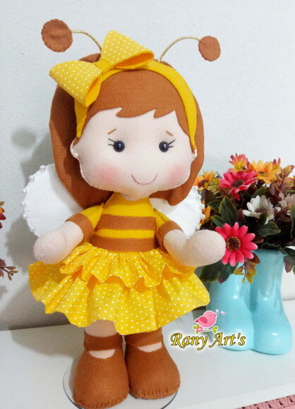 Menina Abelha Peça do Kit Jardim Encantado