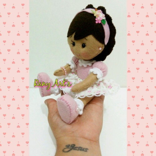 Mini Boneca p/ Decoração de Quadros, Abajur e Kit Higienico