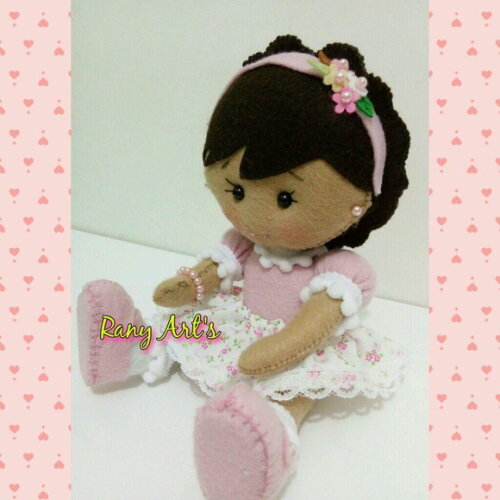 Mini Boneca p/ Decoração de Quadros, Abajur e Kit Higienico