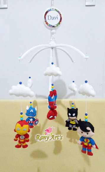 Móbile Musical Super Herois