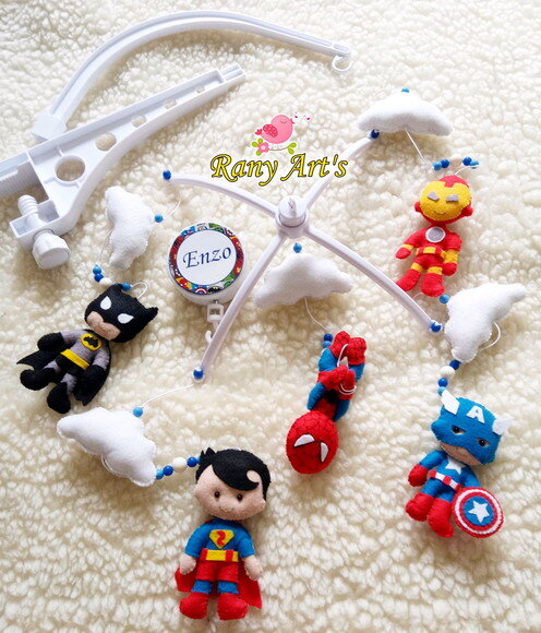 Móbile Musical Super Herois