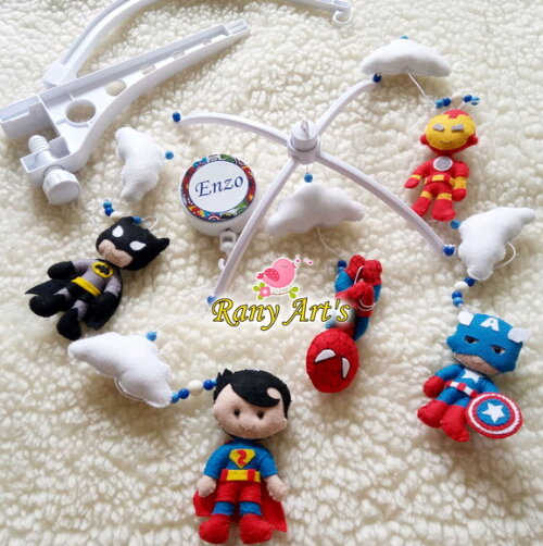 Móbile Musical Super Herois