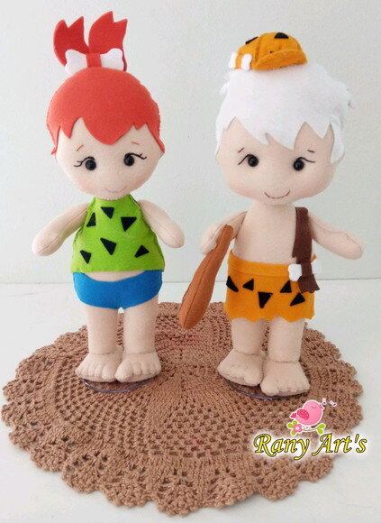 pedrita e bambam com aprox. 26cm