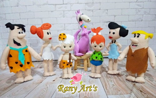 pedrita e bambam com aprox. 26cm