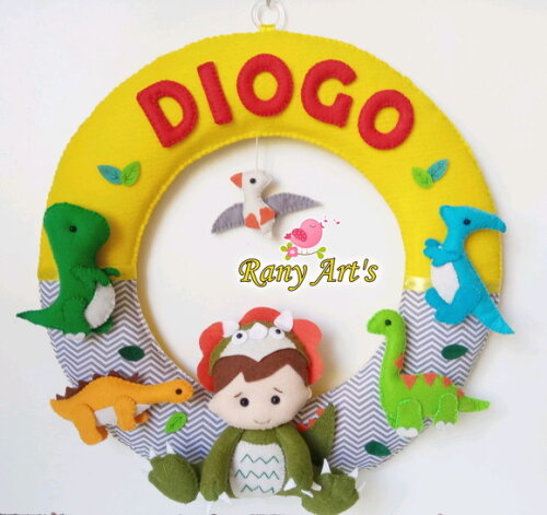 porta maternidade dinossauros
