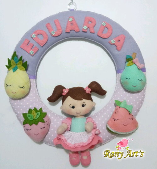 Porta maternidade frumutinhas baby