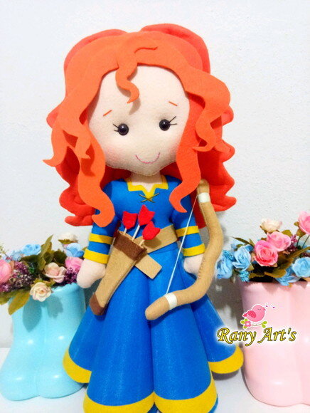 Princesa Merida com 40cm altura