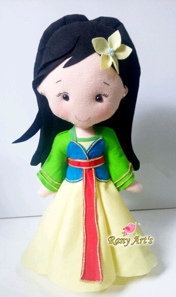 Princesa Mulan e Principe Li Shang 45cm altura