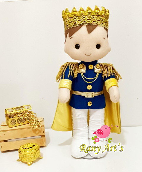 Principe em Feltro 32cm