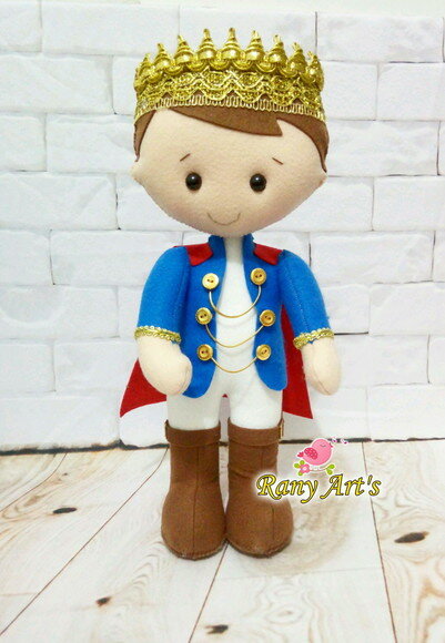 Principe em Feltro 35cm