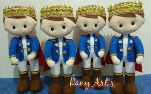 Principe em Feltro 35cm