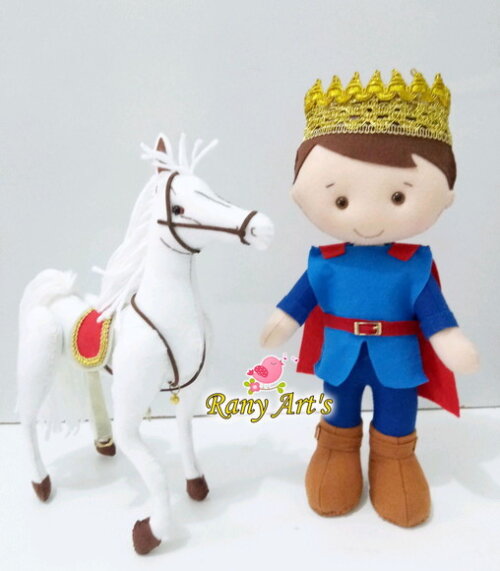Rei Arthur 32cm com Cavalo de 30cm
