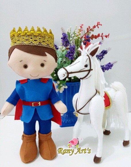 Rei Arthur 32cm com Cavalo de 30cm