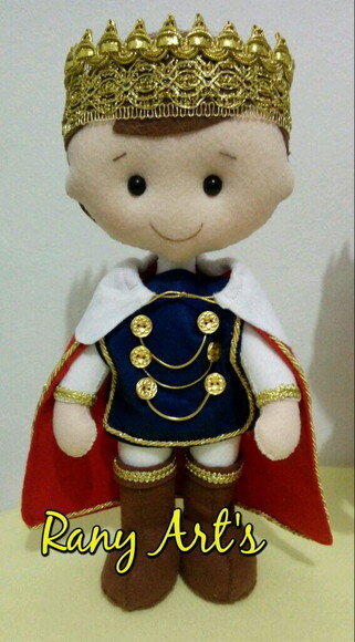 Rei Davi em Feltro 32cm