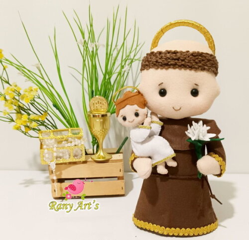 Santo Antonio em Feltro 25cm