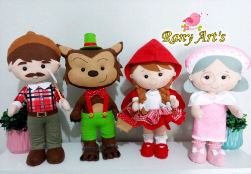 Turma Chapeuzinho Vermelho 30cm