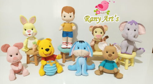 Turma Ursinho Pooh 8 Peças