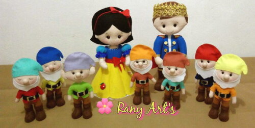Turminha Branca de Neve Completa 12 Peças