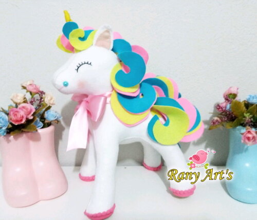 Unicórnio 3d Luxo - 30cm