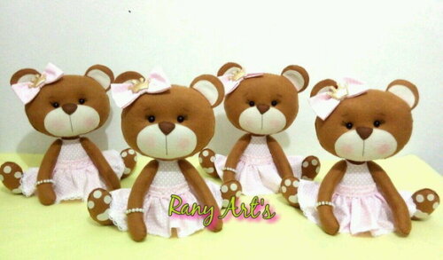 Ursa Princesa - Ursa realeza 20cm