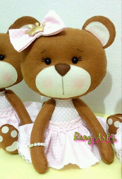 Ursa Princesa - Ursa Realeza 30cm