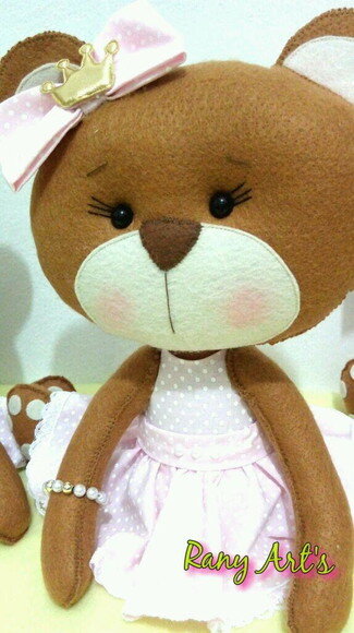 Ursa Princesa - Ursa Realeza 30cm
