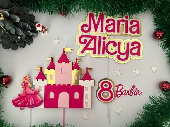 Arquivo Digital - Topo de Bolo Barbie Escola de Princesas