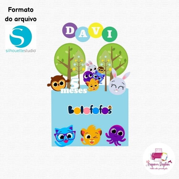 Arquivo Digital - Topo de Bolo Bolofofos