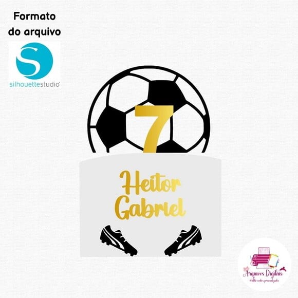 Arquivo Digital - Topo de Bolo Futebol