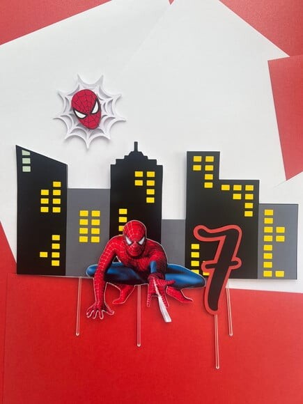 Arquivo Digital - Topo de Bolo Homem Aranha