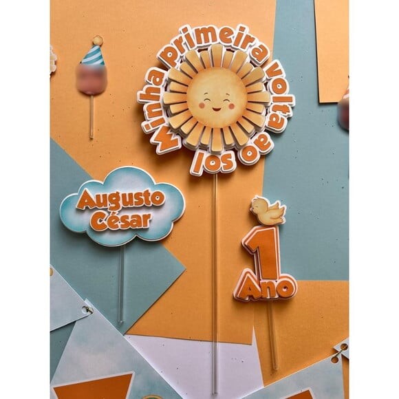 Arquivo Digital - Topo de Bolo Minha Primeira Volta ao Sol