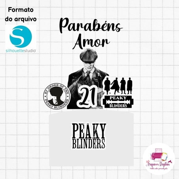 Arquivo Digital - Topo de Bolo Peaky Blinders