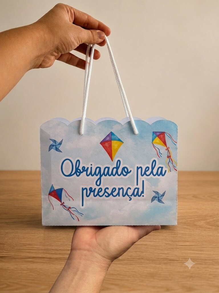 Sacolinha Pipa Personalizada | Sacolinha | Lembrancinha | Mimos |
