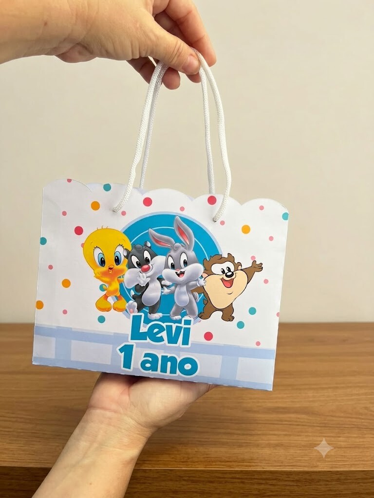 Sacolinha Looney Tunes Personalizada | Sacolinha | Lembrancinha |