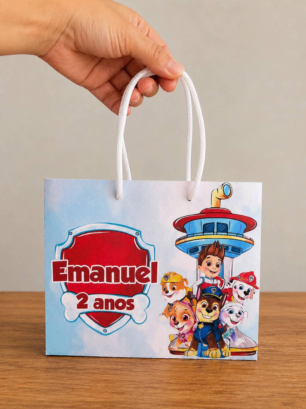 Sacolinha Patrulha Canina Personalizada | Sacolinha | Lembrancinh