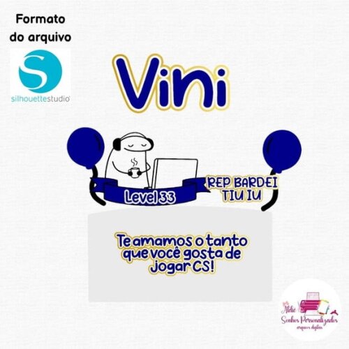 Arquivo Digital - Topo de Bolo Flork Gamer