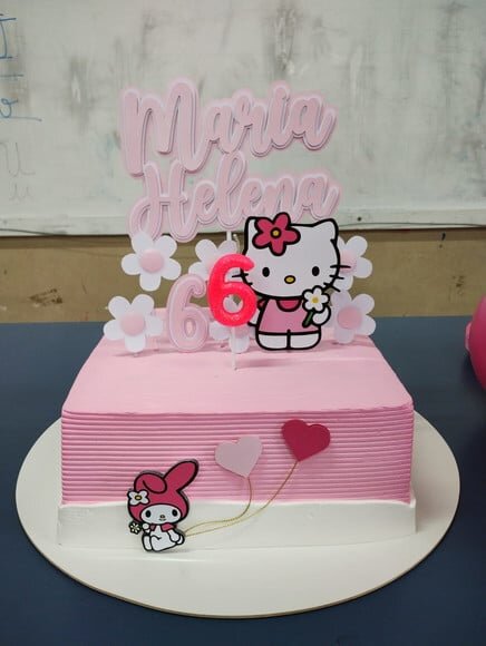 Arquivo Digital - Topo de Bolo Hello Kitty