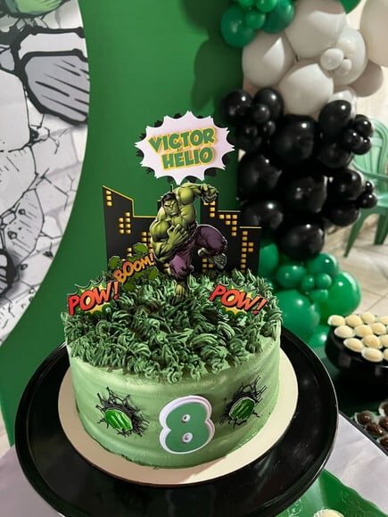 Arquivo Digital - Topo de Bolo Hulk