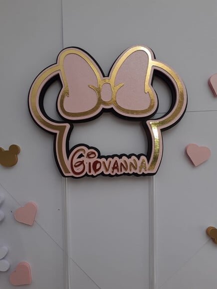 Arquivo Digital - Topo de Bolo Minnie