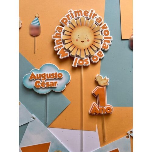 Arquivo Digital - Topo de Bolo Minha Primeira Volta ao Sol