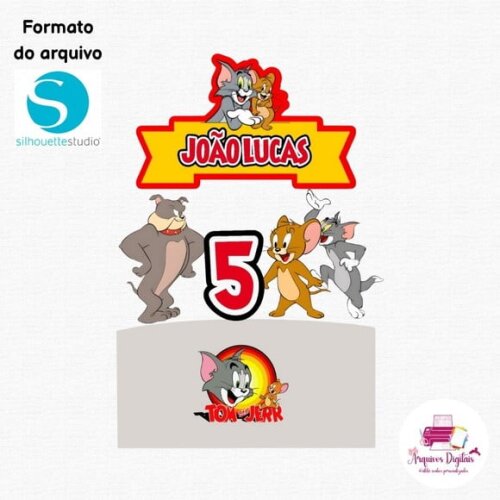 Arquivo Digital - Topo de Bolo Tom e Jerry