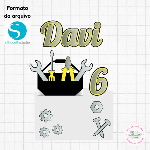 Arquivo digital topo de bolo ferramentas - formato silhouette studio