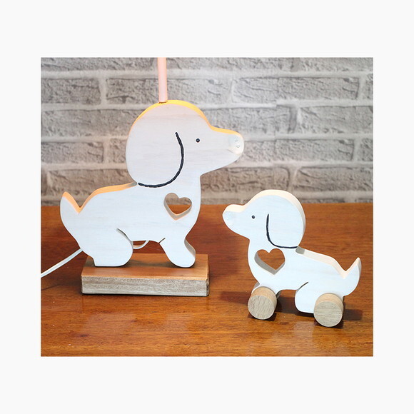 Abajur Infantil Kit 2 Cachorrinhos
