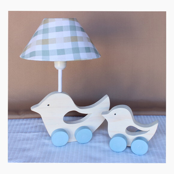 Abajur Infantil Kit 2 Passarinhos.