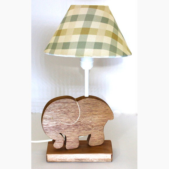 Abajur Infantil Safari, Elefante em Cedrinho